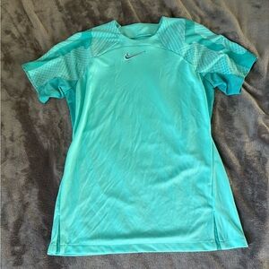 Nike Medium Sporty Athletic Teal Slim Fit Top Tennis Golf